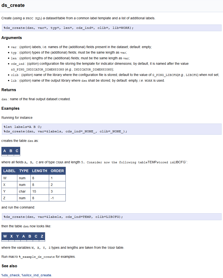 documentation ds_create