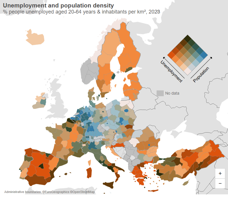Bivariate map example
