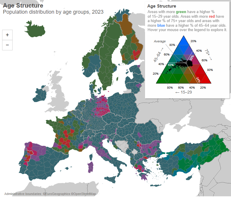 Trivariate map example